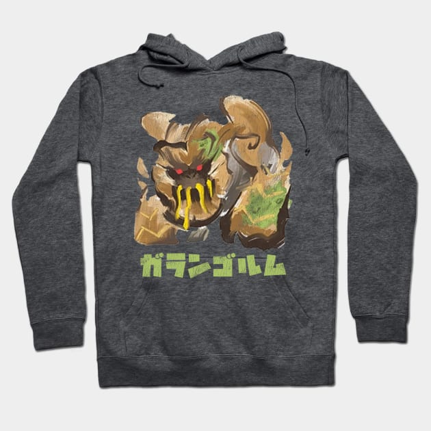 Monster Hunter Rise Sunbreak Garangolm Kanji Icon Hoodie by StebopDesigns